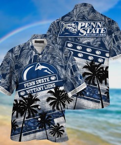 Penn State Nittany Lions NCAA Palm Tree Pattern Hawaii Shirt For Sports Fans
