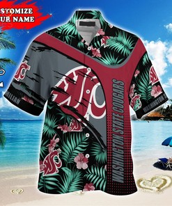 Personalize your Summer Look with Customized Washington State Cougars Hawaiian Shirt