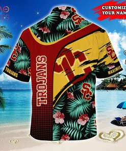 Personalize your Summer Look with NCAA USC Trojans Custom Name Green Hawaiian Shirt