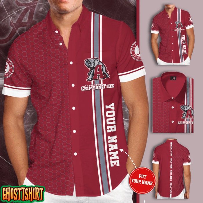 Personalized Alabama Crimson Tide Hawaiian Shirt for Die-Hard Fans