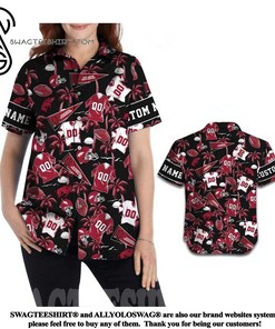 Personalized Arkansas Razorbacks Hawaiian Shirt - with Custom Name and Number 