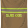 Personalized Firefighter Blanket, Custom Fireman Sherpa Fleece Throw Blankets