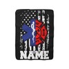 Personalized Firefighter EMT Blanket, Customized Firefighter EMS Gift