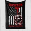 Personalized Firefighter Gear - Custom Name and Department Fleece Blanket