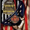 Personalized Firefighter USA Blanket, American Flag Gift for Fireman