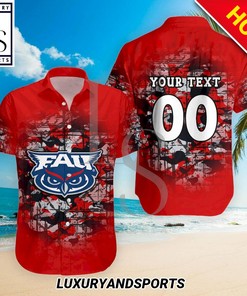 Personalized Florida Atlantic Owls Camo Hawaiian Shirt for Fans