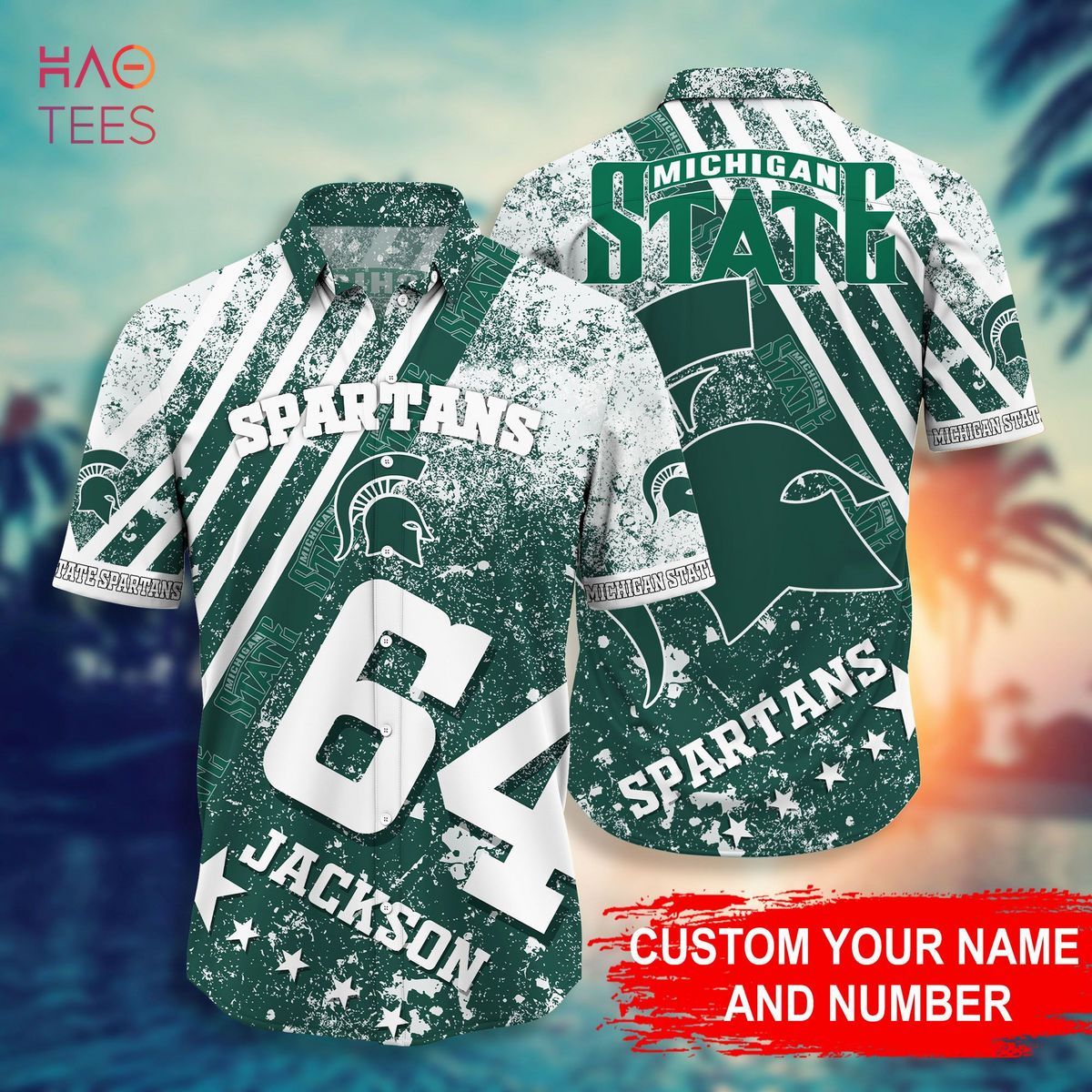 Personalized Hawaiian Shirt for Michigan State Spartans Fans