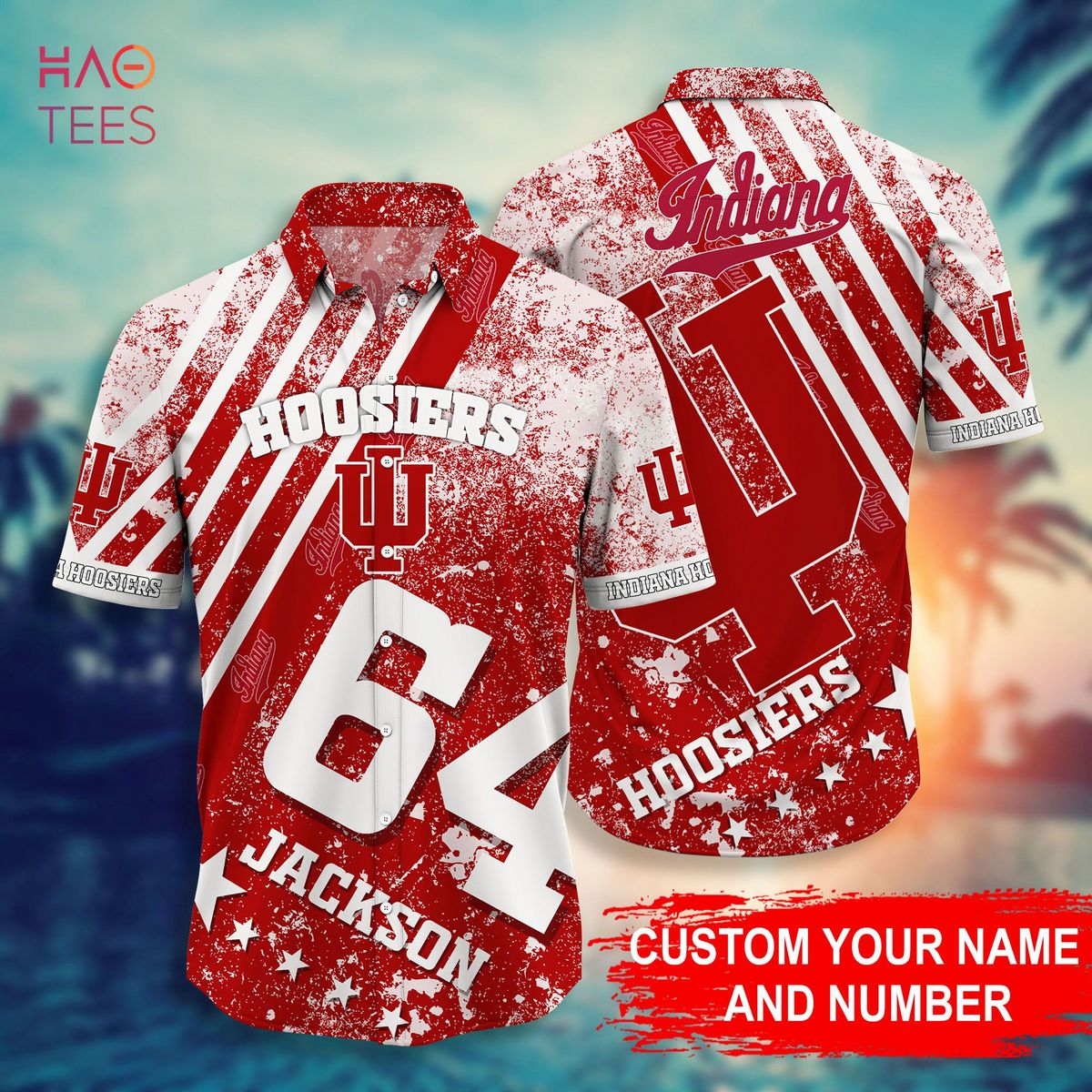 Personalized Indiana Hoosiers Hawaiian Shirt - Great Gift For Fans