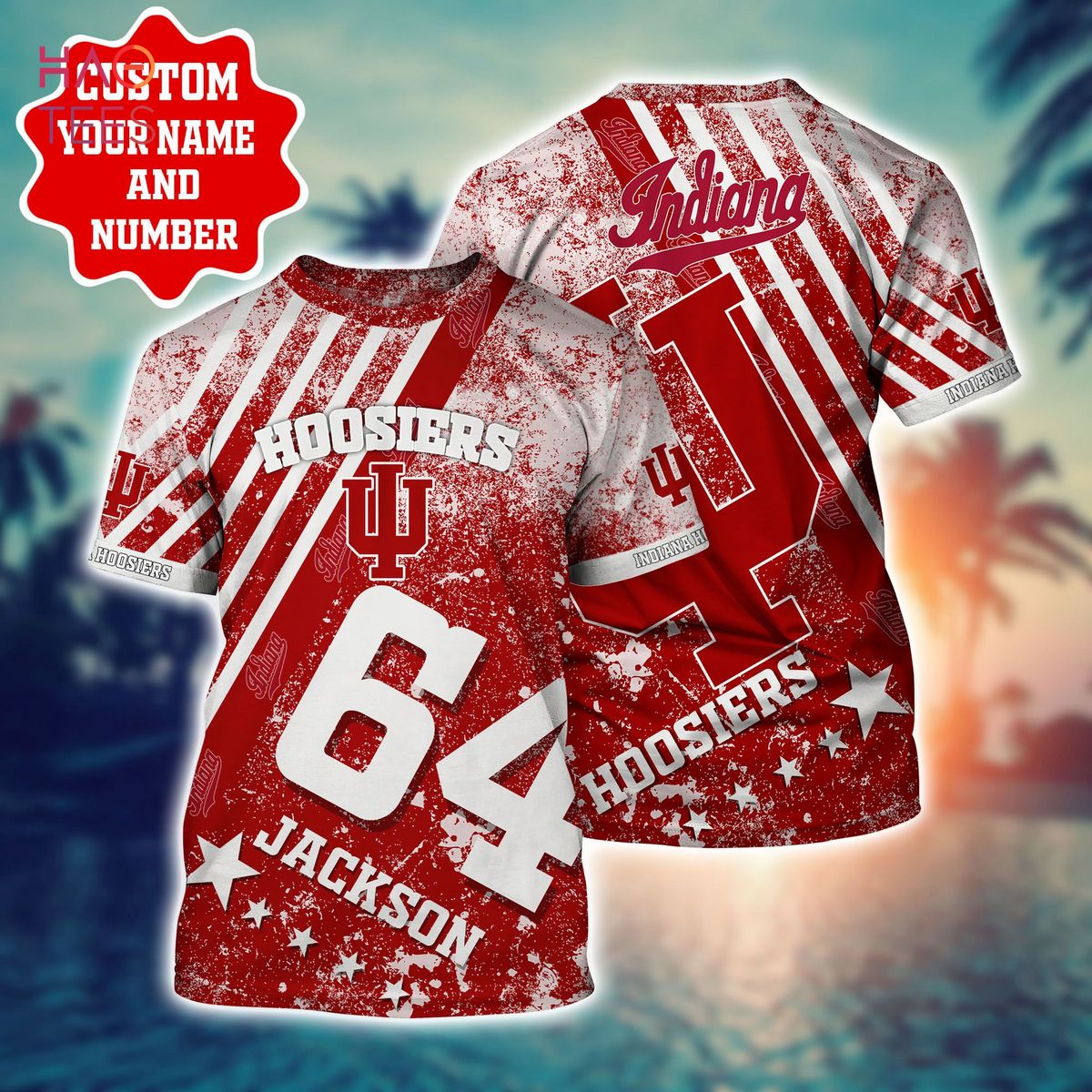Personalized Indiana Hoosiers Hawaiian Shirt - Great Gift For Fans
