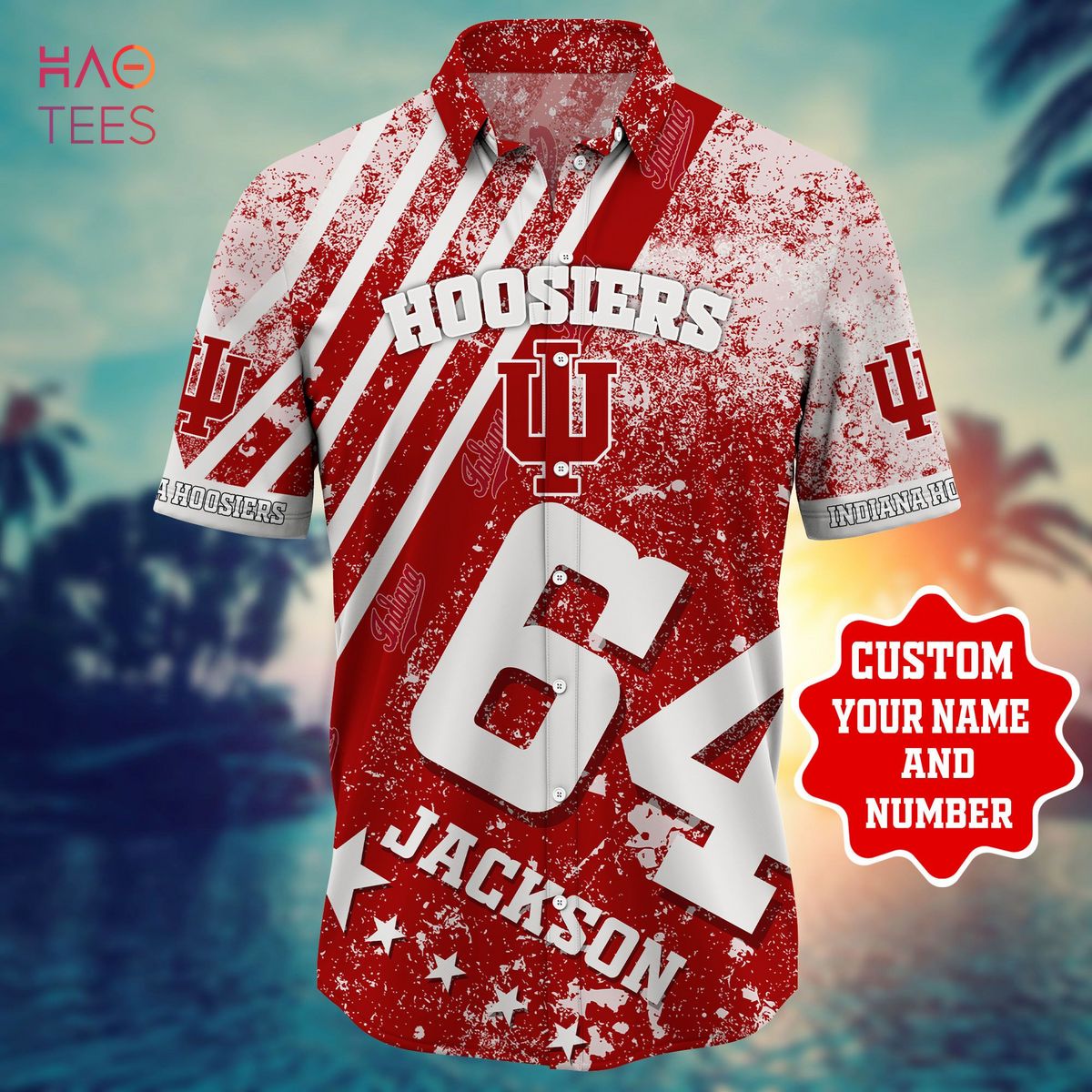 Personalized Indiana Hoosiers Hawaiian Shirt - Great Gift For Fans