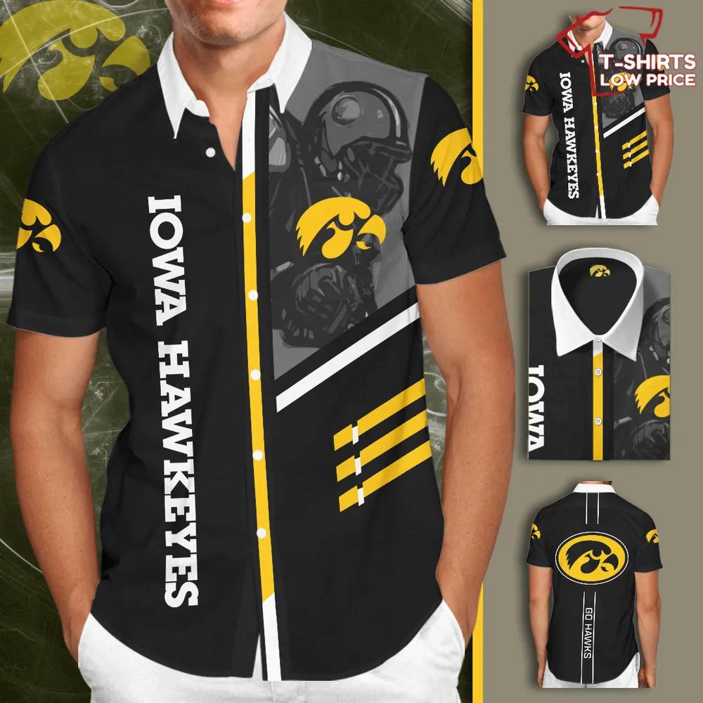 Personalized Iowa Hawkeyes Football All-Over Print 3D Hawaiian Shirt