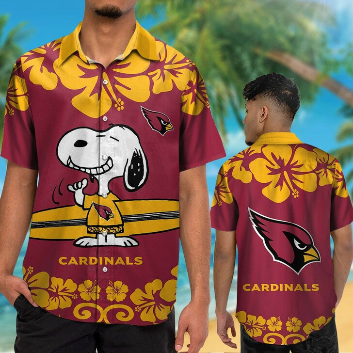Personalized Mickey Arizona Cardinals Hawaiian Shirt for Die-Hard Fans