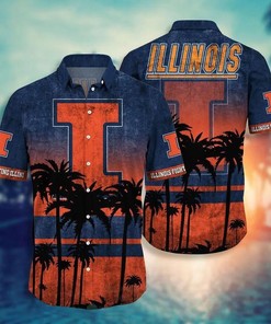 Personalized NCAA Illinois Fighting Illini Hawaiian Shirt for Men and Women 