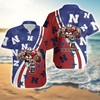 Personalized NCAA Nebraska Cornhuskers American Flag Hawaiian Shirt - Show Your Patriotism.