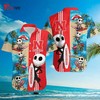 Personalized NCAA Nebraska Cornhuskers Skellington Design Hawaiian Shirt - Personalize Your Wardrobe.