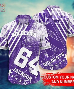 Personalized Northwestern Wildcats Hawaiian Shirt - Trending this Summer