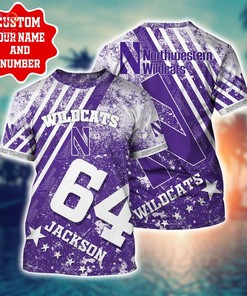 Personalized Northwestern Wildcats Hawaiian Shirt - Trending this Summer