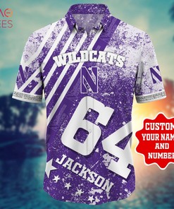 Personalized Northwestern Wildcats Hawaiian Shirt - Trending this Summer