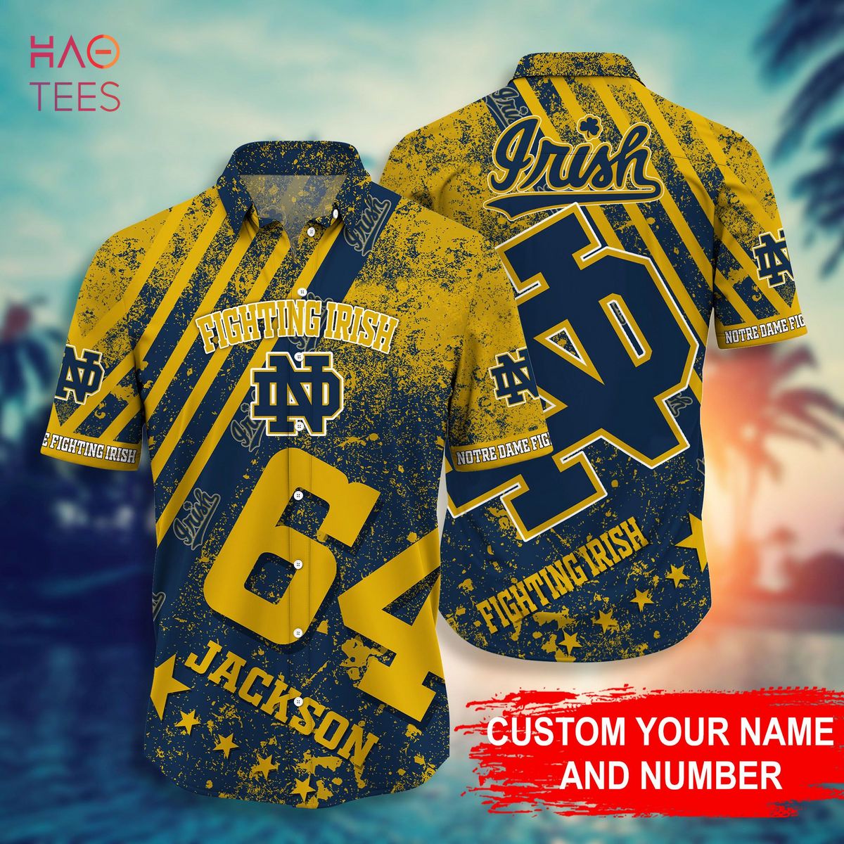 Personalized Notre Dame Fighting Irish Hawaiian Shirt - Trending this Summer