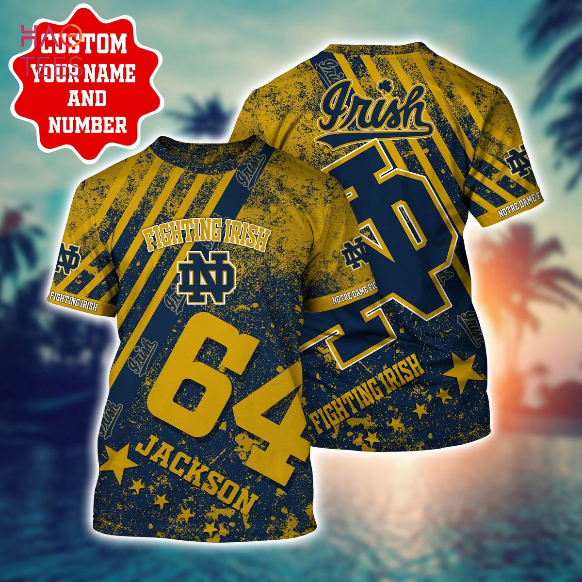 Personalized Notre Dame Fighting Irish Hawaiian Shirt - Trending this Summer