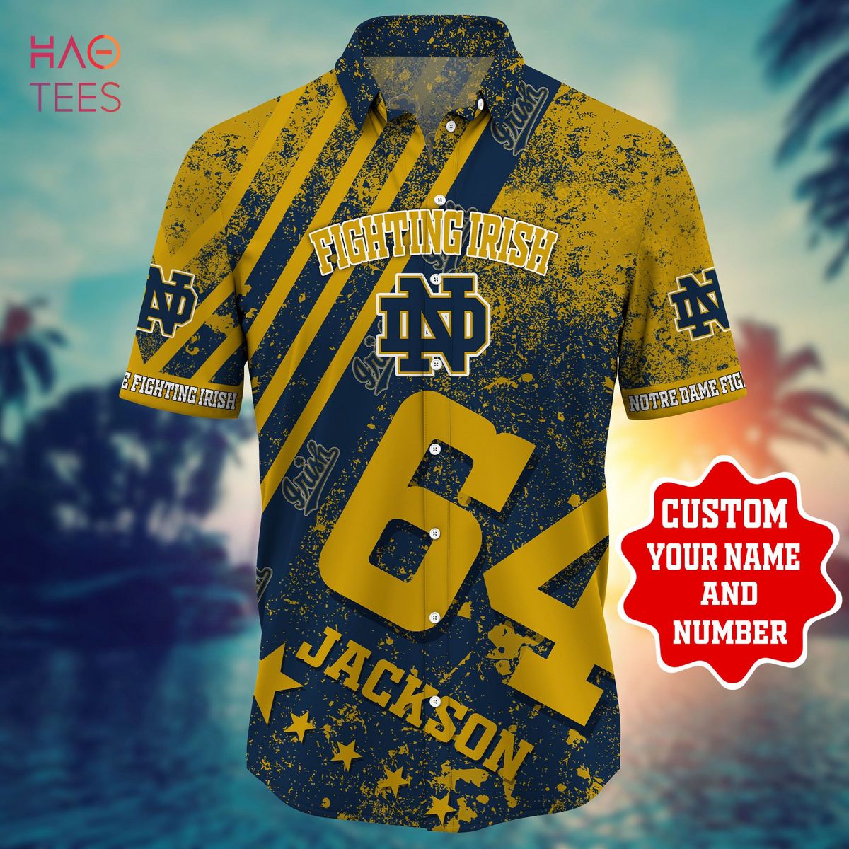 Personalized Notre Dame Fighting Irish Hawaiian Shirt - Trending this Summer