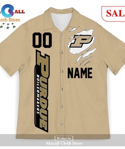 Personalized Purdue Boilermakers Sports American Football Helmet Hawaii Shirt