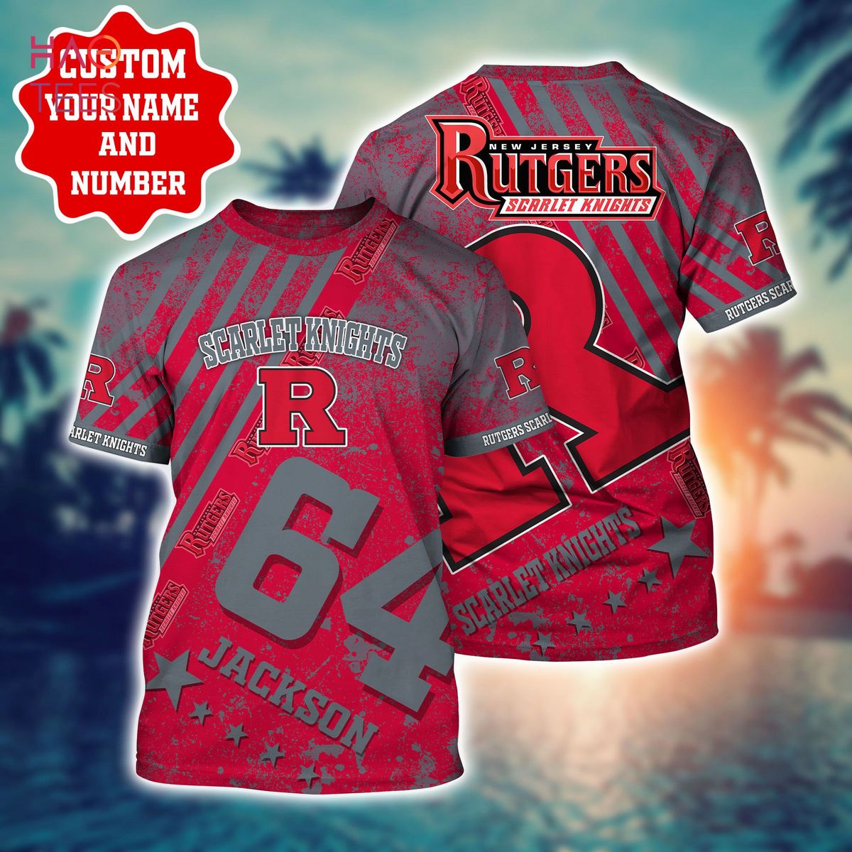 Personalized Rutgers Scarlet Knights Hawaiian Shirt - Trending this Summer