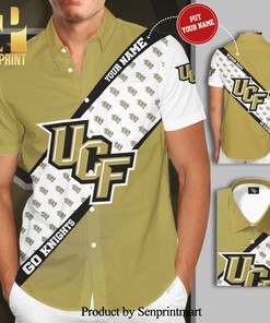 Personalized UCF Knights Mens Basketball Team Full Printing Hawaiian Shirt - Customizable Fan Gear for UCF Fans