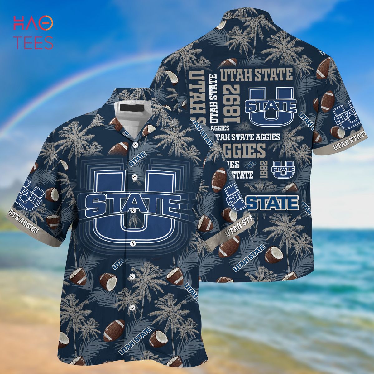 Personalized Utah State Aggies Hawaiian Shirt - Trending Design