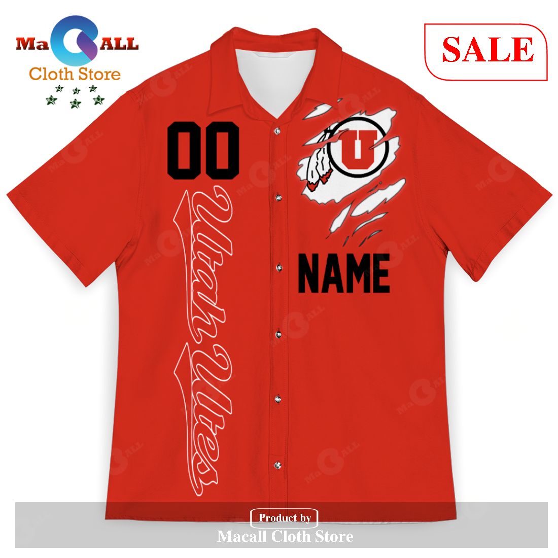 Personalized Utah Utes Sports American Football Helmet Hawaii Shirt