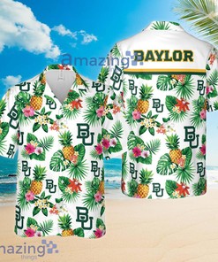 Pineapple Tropical Flower Combo Baylor Bears Hawaiian Shirt and Shorts 
