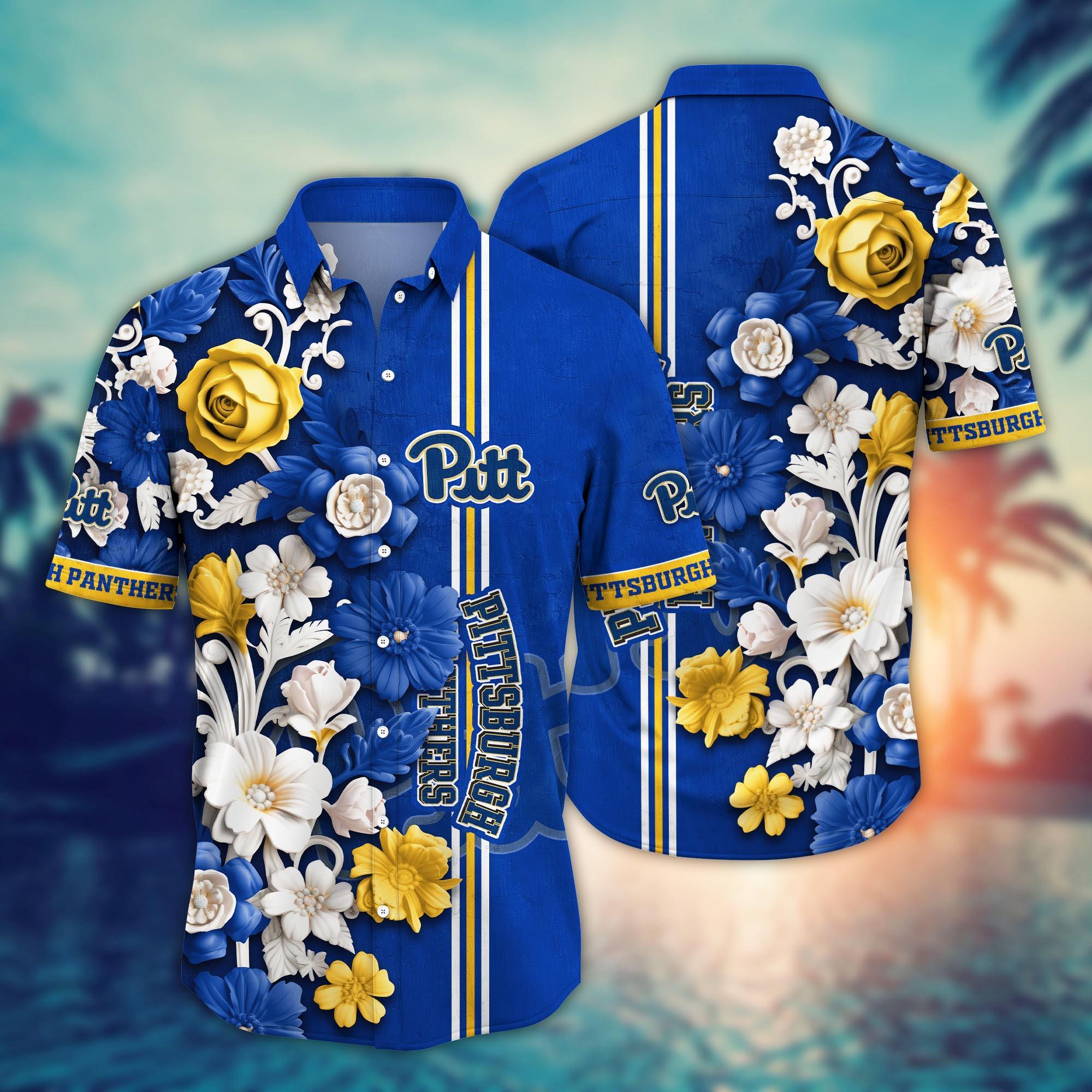 Pittsburgh Panthers NCAA Flower Hawaii Shirt For Fans Ver 36