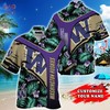 Prepare for Summer with Customized Washington Huskies Hawaiian Shirt with Tropical Pattern for Fans