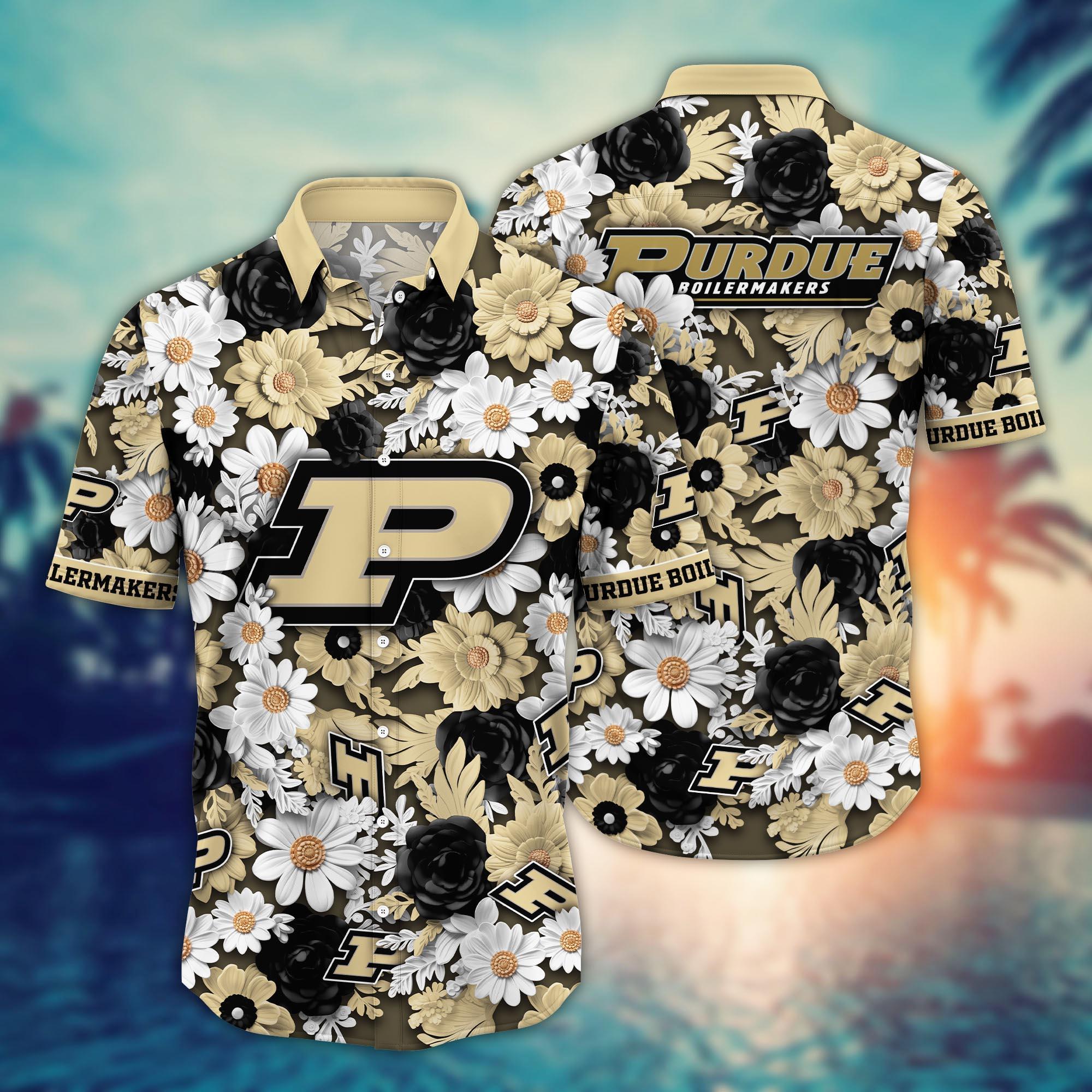 Purdue Boilermakers NCAA Flower Hawaii Shirt For Fans Ver 21