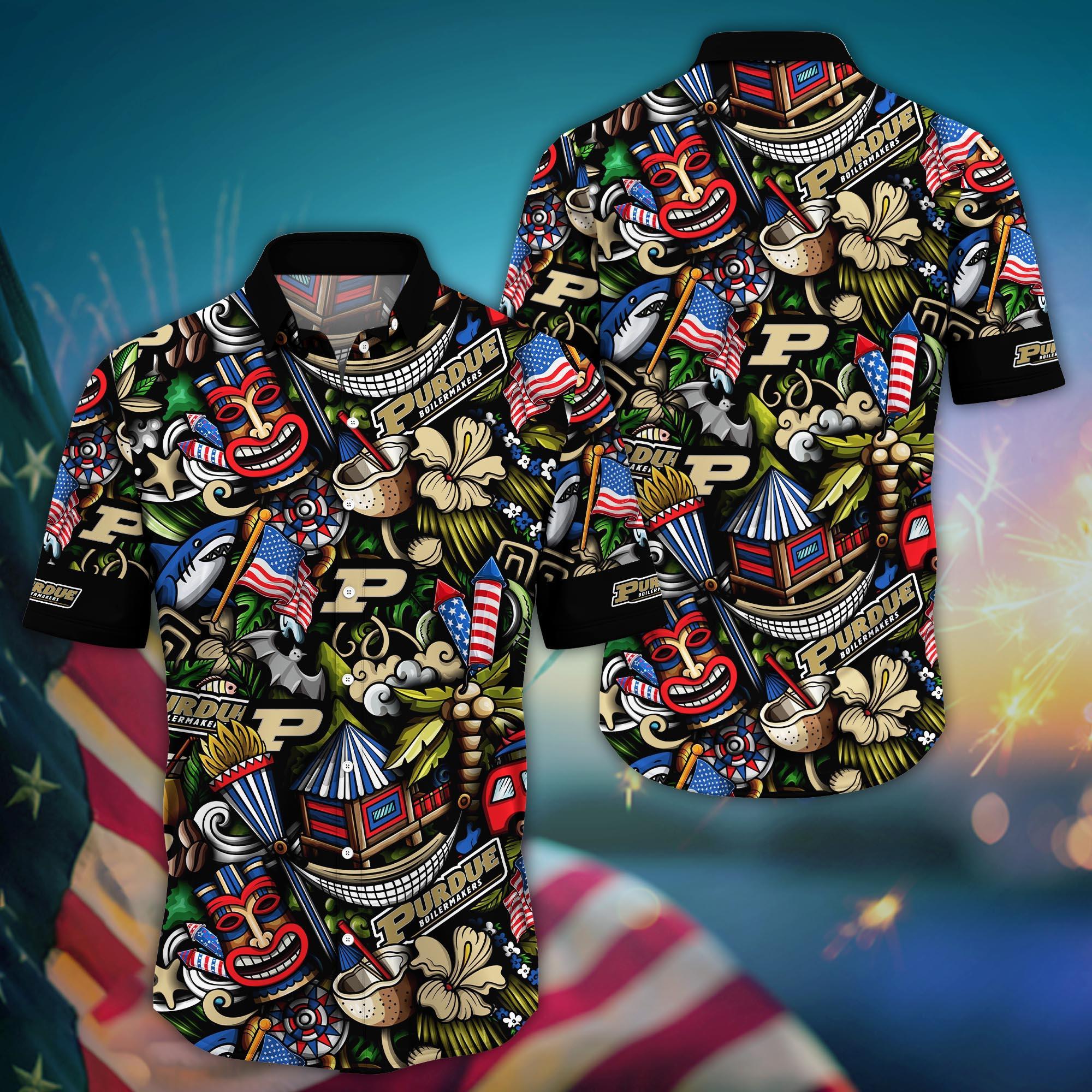 Purdue Boilermakers NCAA Flower Hawaii Shirt For Fans Ver 24