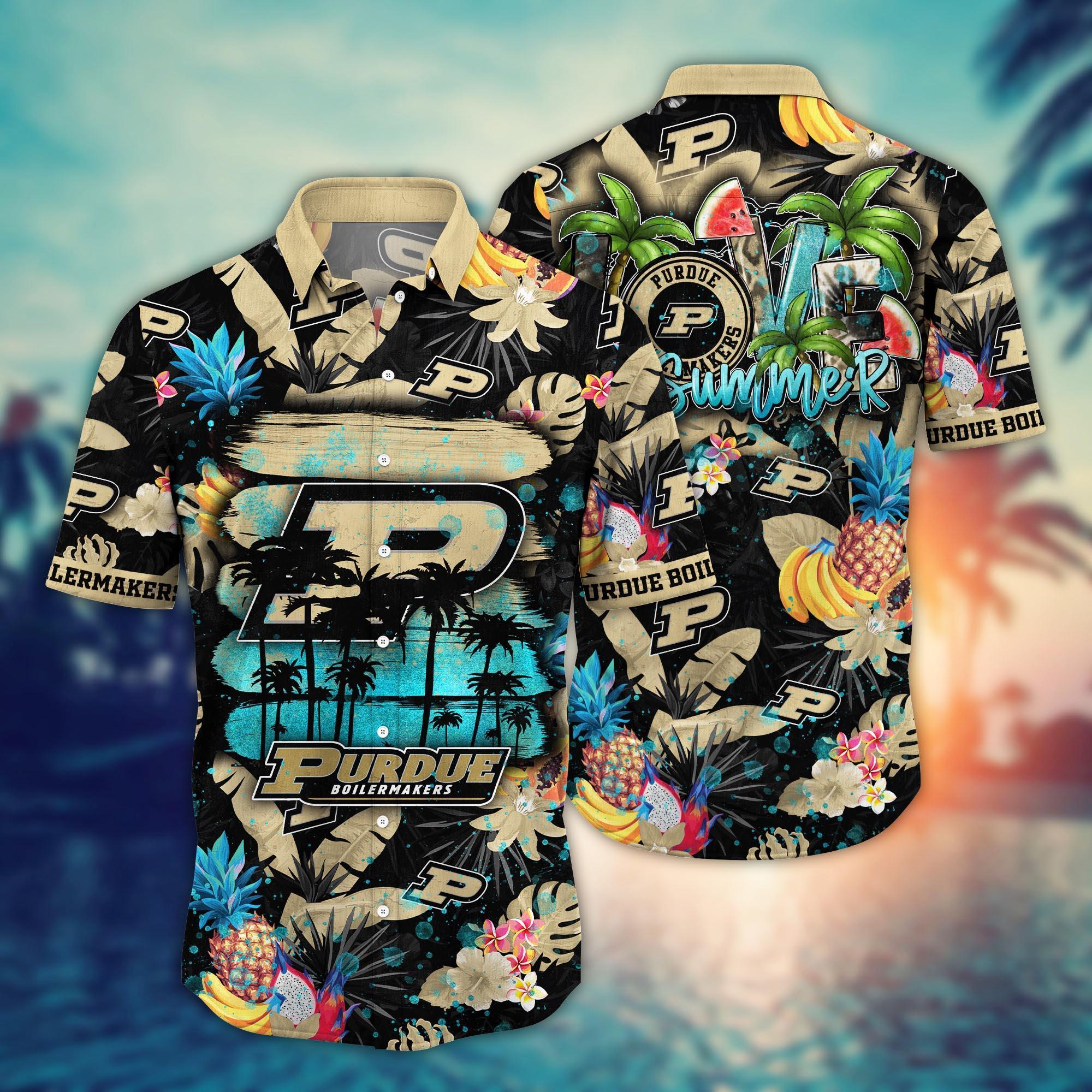 Purdue Boilermakers NCAA Flower Hawaii Shirt For Fans Ver 34