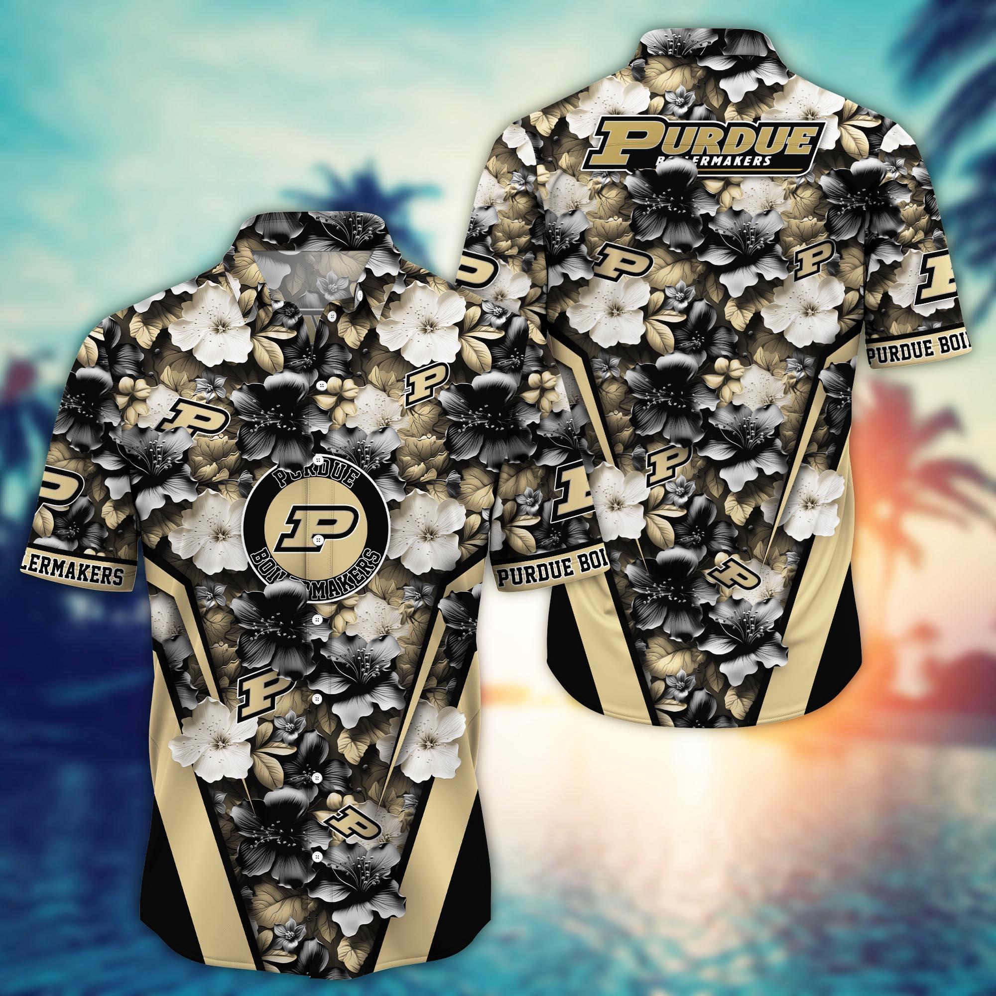 Purdue Boilermakers NCAA Hawaiian Shirt, Aloha Shirt Ver 1