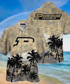 Purdue Boilermakers NCAA Palm Tree Pattern Hawaii Shirt For Sports Fans