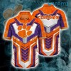 Purple Orange Bleed Clemson Tigers Hawaiian Shirt Gift for Fans 