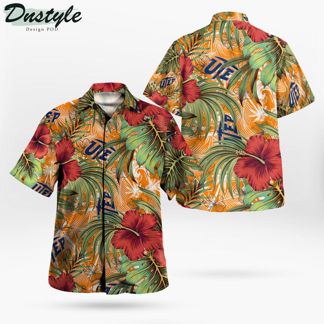 Relax and Enjoy with Utep Miners Hibiscus Tropical Hawaii Shirt