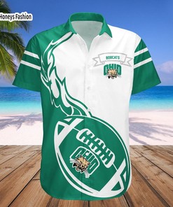 Represent Ohio Bobcats with NCAA Hawaiian Shirt