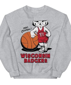 Retro 1941 Badgers Basketball Champs T-Shirt, Badgers Basketball Shirt