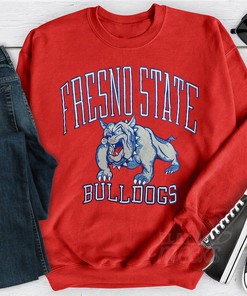 Retro Fresno State Bulldogs Sweatshirt - Vintage Logo Design