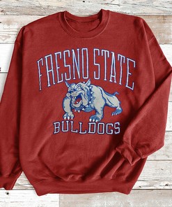 Retro Fresno State Bulldogs Sweatshirt - Vintage Logo Design