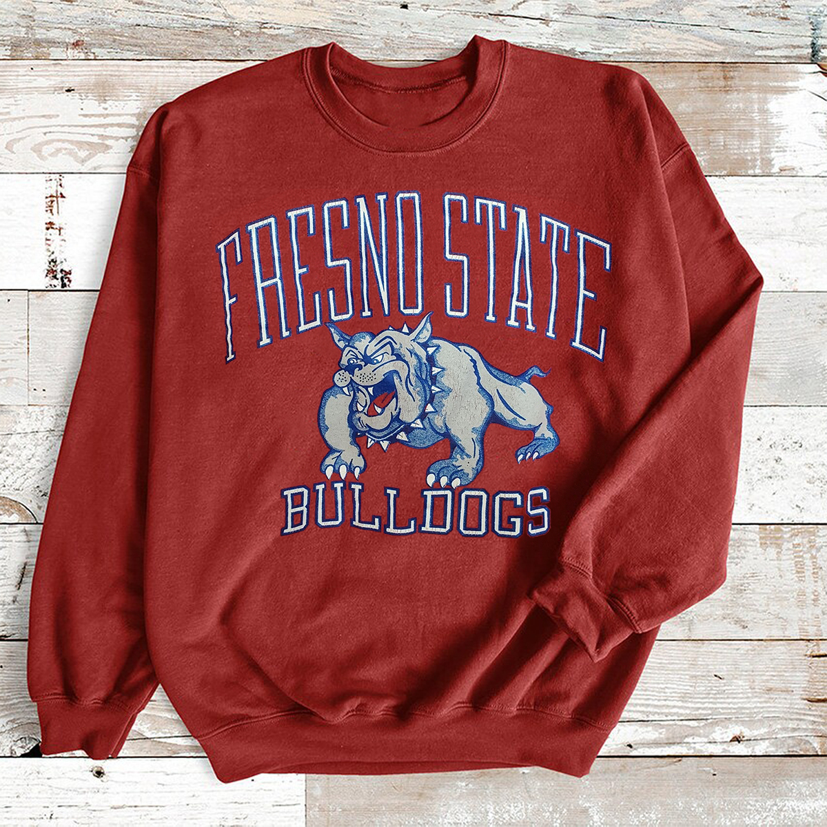 Retro Fresno State Bulldogs Sweatshirt - Vintage Logo Design
