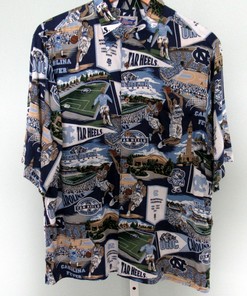 Reyn Spooner NCAA North Carolina Tar Heels Hawaiian Rayon Shirt - Perfect for Fans