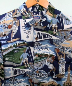 Reyn Spooner NCAA North Carolina Tar Heels Hawaiian Rayon Shirt - Perfect for Fans