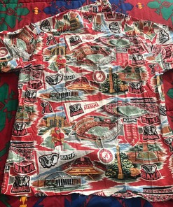 Roll Tide with Vintage Reyn Spooner Alabama Crimson Tide Hawaiian Shirt