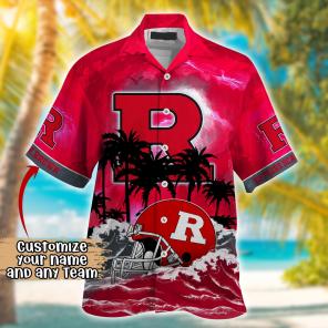 Rutgers Scarlet Knights NCAA Best Hawaiian Shirt Ever- Customize Any Team Any League