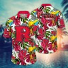 Rutgers Scarlet Knights NCAA Flower Hawaii Shirt For Fans Ver 2